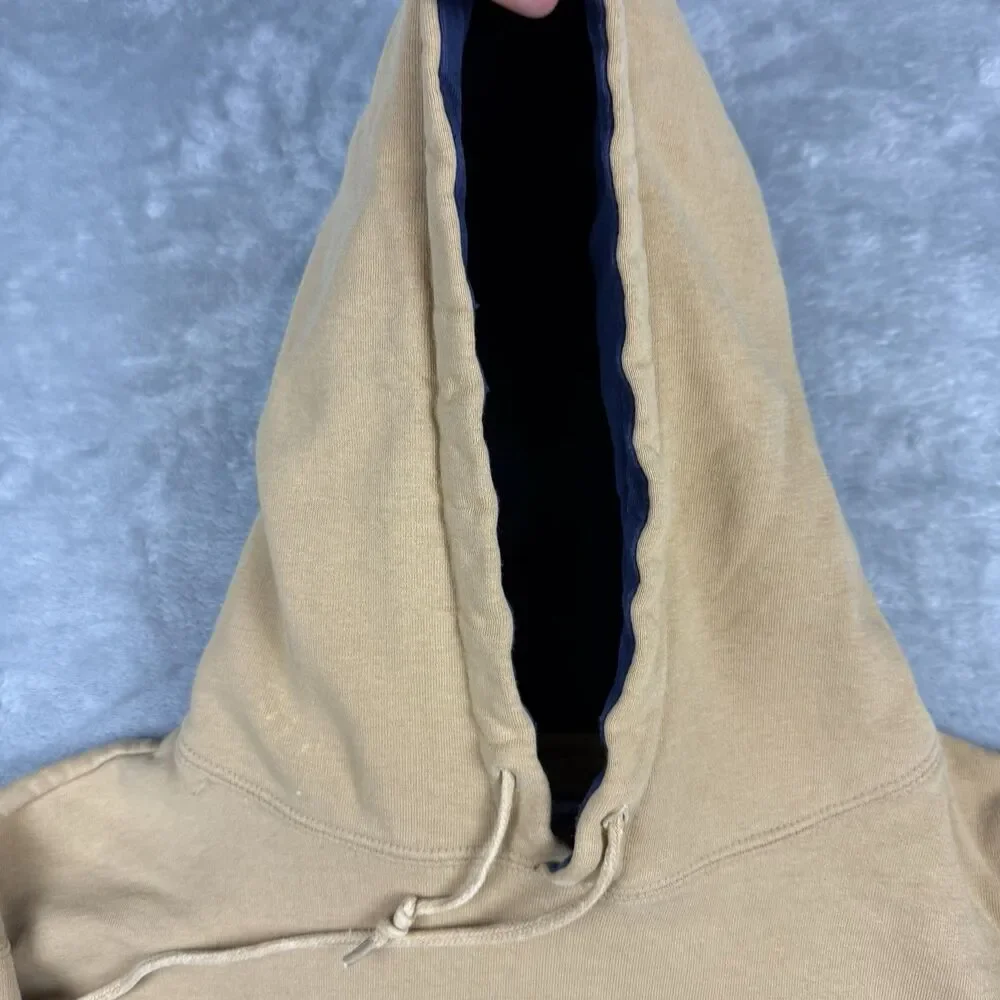 Vintage St. Louis Rams NFL Logo Athletic Game Day Hoodie Tan Large